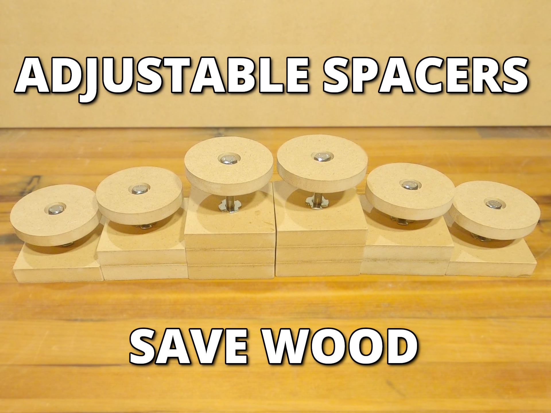 Woodworking Spacers with Adjustable Design - Save Wood, Time and Money