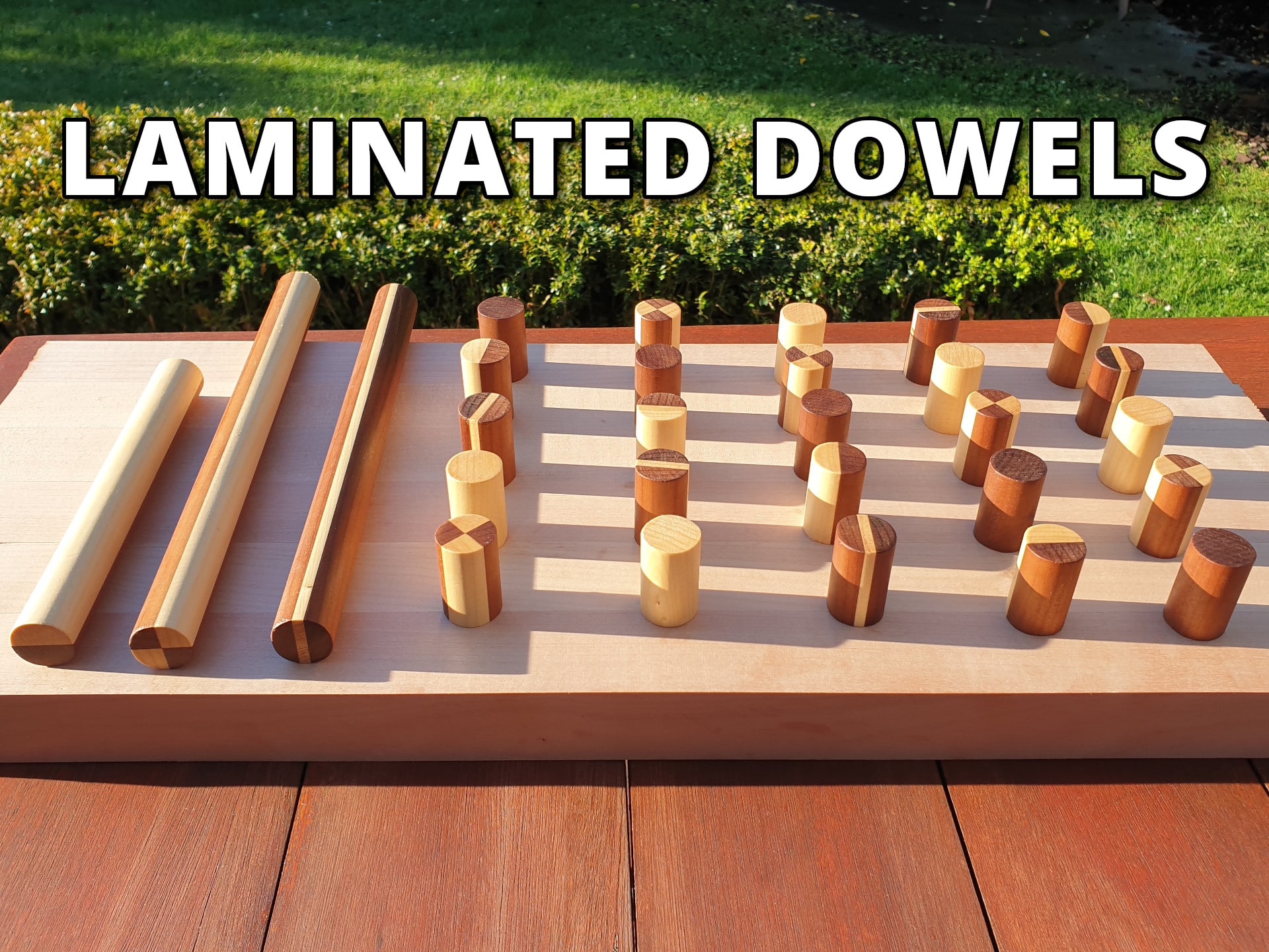 How To Make Laminated Dowels With Different Wood Patterns