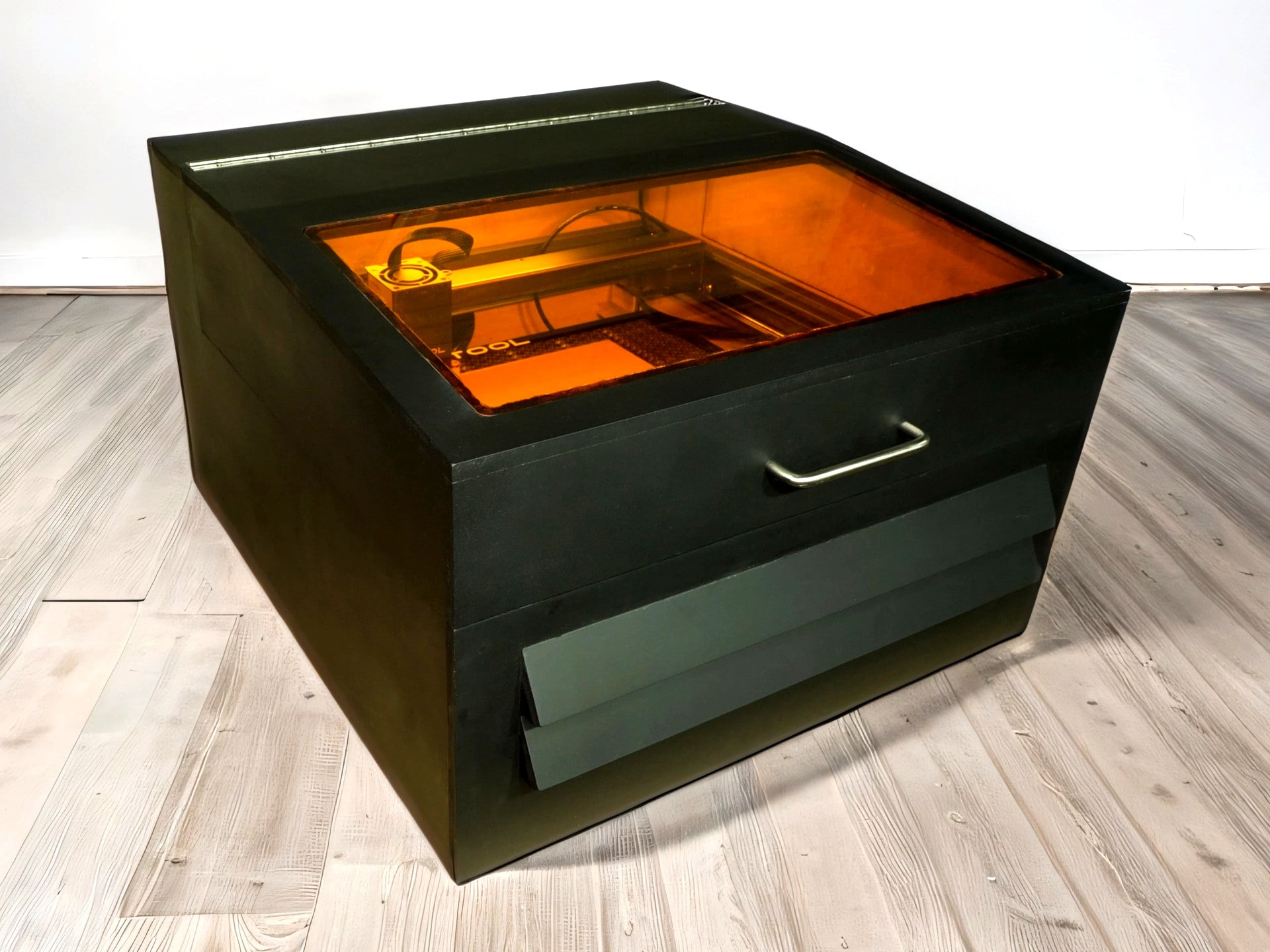 How To Build An xTool Laser Enclosure With Smoke Extraction And Laser Shielding - Plans Available